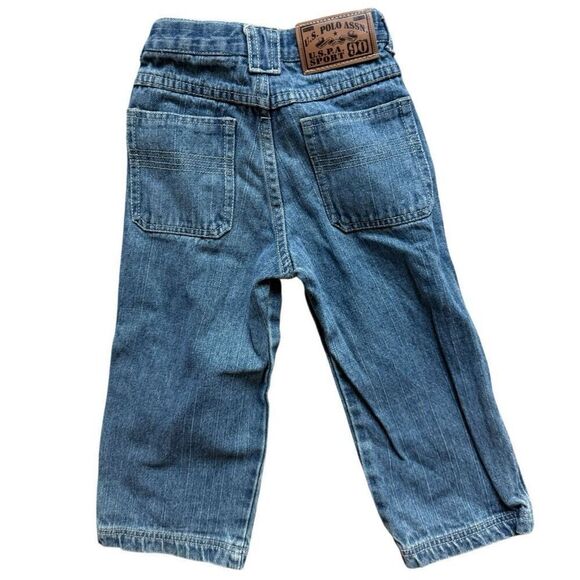 Toddler Boys Vintage US Polo Assn Embroidered Light Wash Jeans - Sz 3T - Picture 3 of 3